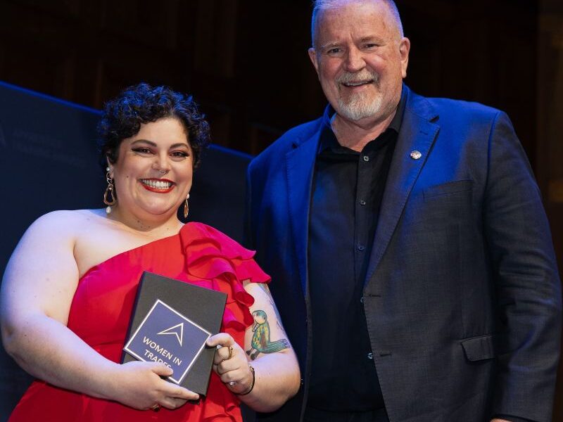 Sarah at the 2025 AEN Victorian Awards