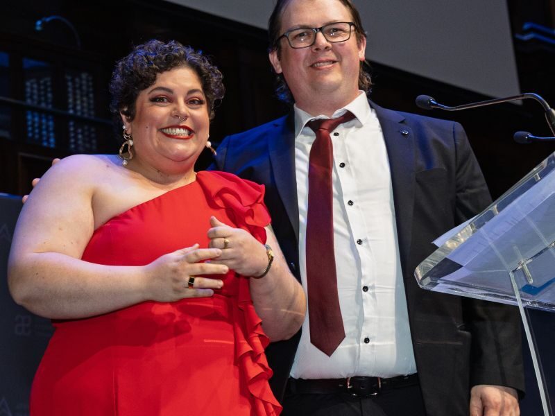 Sarah at the 2025 AEN Victorian Awards